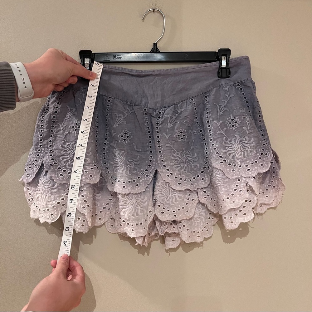 Free People Eyelet Ombré Shorts - Picture 3 of 6